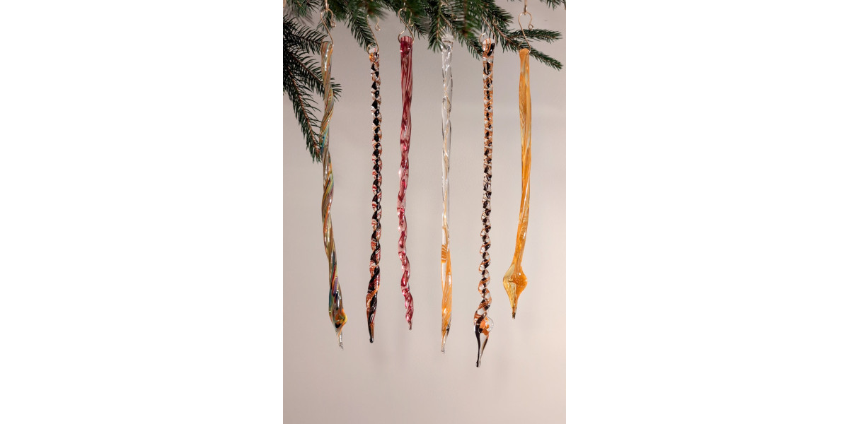 Pumpkin Spice Glass Icicles