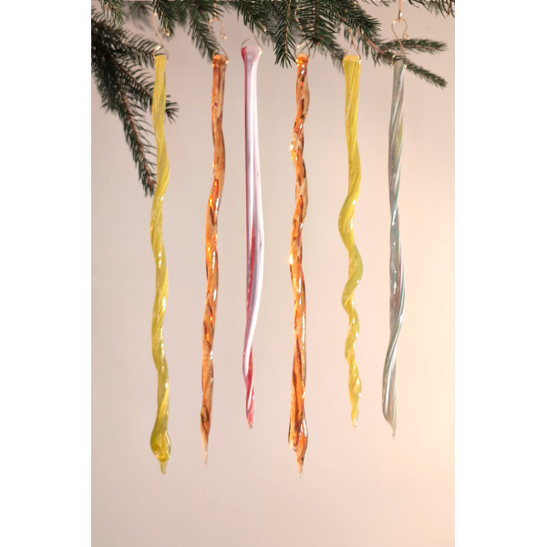 Sunshine Mood Glass Icicle Set